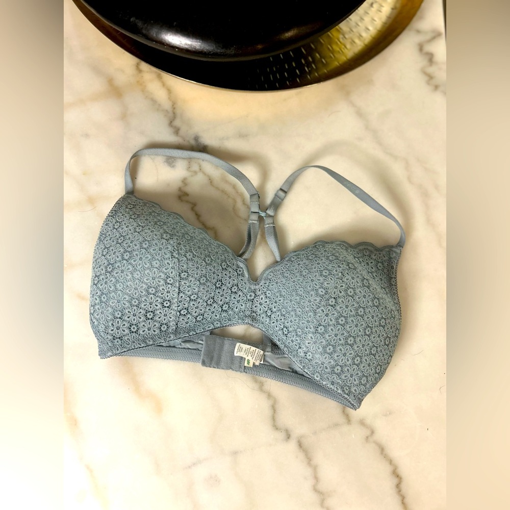Aerie Lace Strappy Triangle Bralette | Lightweight & Feminine 34D